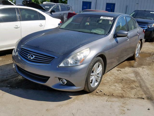 JN1CV6AP8DM303963 - 2013 INFINITI G37 BASE GRAY photo 2