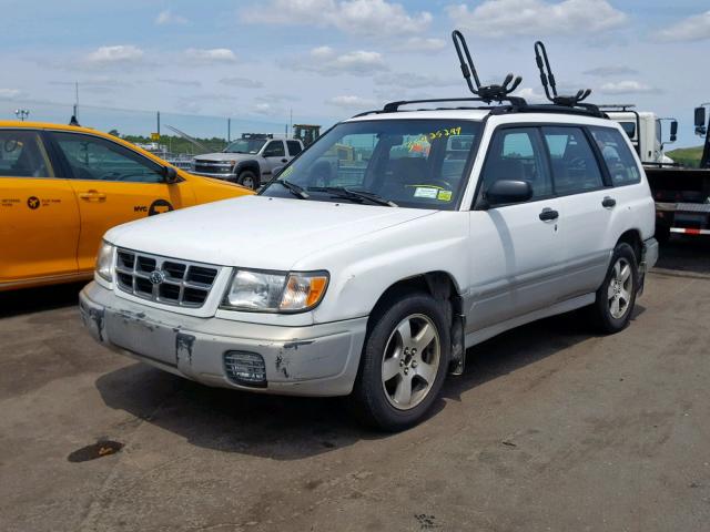 JF1SF6558XH711722 - 1999 SUBARU FORESTER S WHITE photo 2