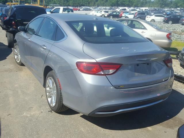 1C3CCCAB2FN746052 - 2015 CHRYSLER 200 LIMITE SILVER photo 3