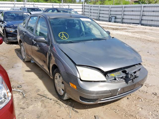 1FAFP34N97W118509 - 2007 FORD FOCUS ZX4 GRAY photo 1