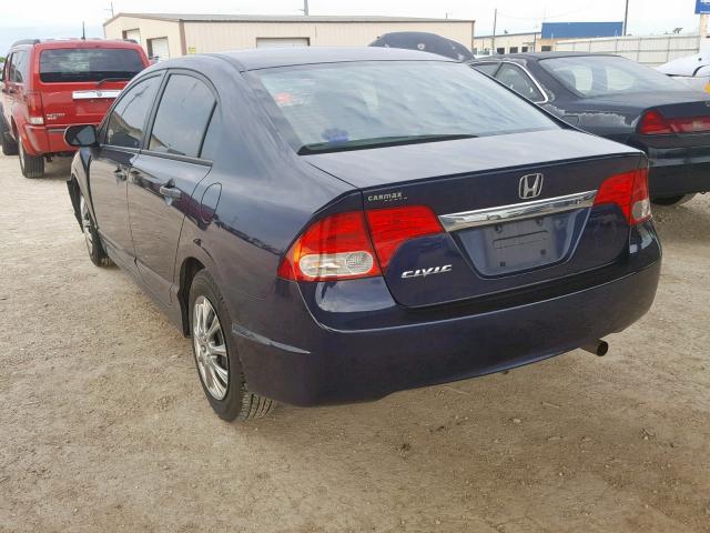 19XFA1F33AE068977 - 2010 HONDA CIVIC VP BLUE photo 3