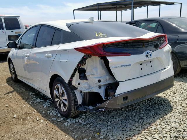 JTDKARFP4J3089389 - 2018 TOYOTA PRIUS PRIM 白色 照片 3
