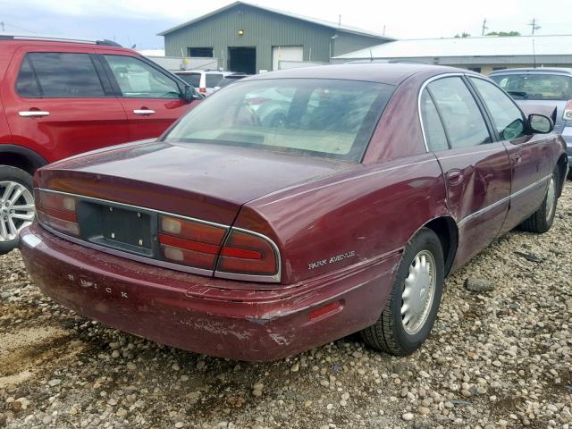 1G4CW52KXW4662091 - 1998 BUICK PARK AVENU BURGUNDY photo 4