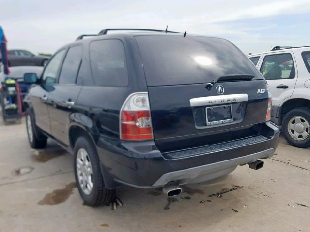 2HNYD18986H530179 - 2006 ACURA MDX TOURIN BLACK photo 3