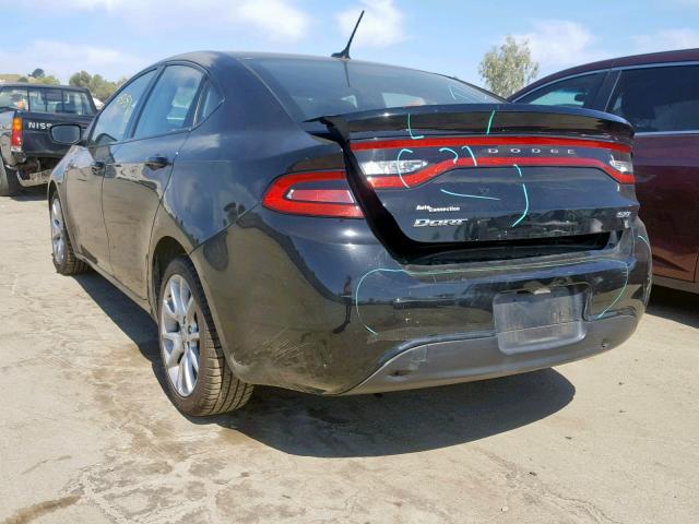 1C3CDFBA5DD267759 - 2013 DODGE DART SXT BLACK photo 3