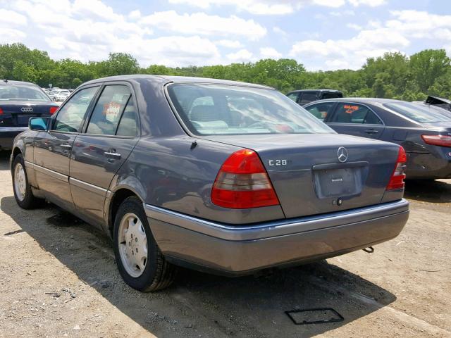 WDBHA28E9VA498324 - 1997 MERCEDES-BENZ C 280 GRAY photo 3