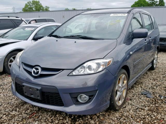 JM1CR293190359284 - 2009 MAZDA 5 BLUE photo 2