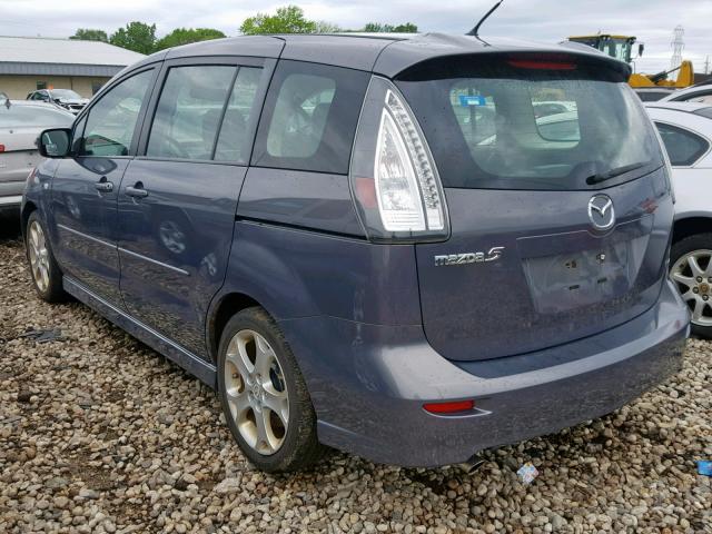 JM1CR293190359284 - 2009 MAZDA 5 BLUE photo 3