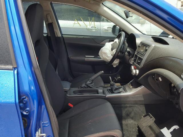 JF1GR7E69DG872092 - 2013 SUBARU IMPREZA WR BLUE photo 5