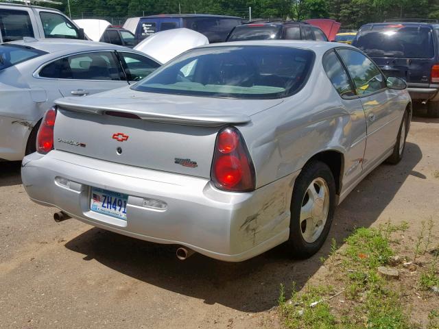 2G1WX12K4Y9190664 - 2000 CHEVROLET MONTE CARL SILVER photo 4