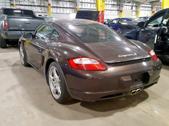 WP0AB29898U782712 - 2008 PORSCHE CAYMAN S BROWN photo 3