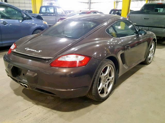 WP0AB29898U782712 - 2008 PORSCHE CAYMAN S BROWN photo 4