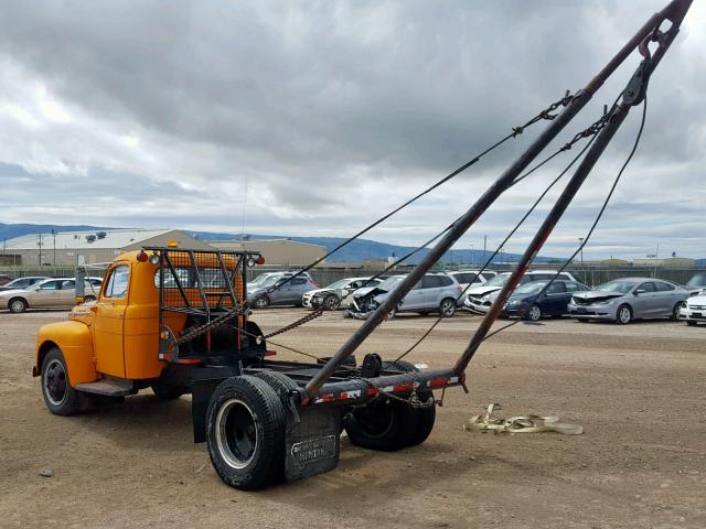 F5RMP18740 - 1952 FORD F-530F YELLOW photo 3