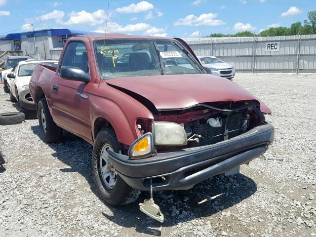 5TENL42N24Z436156 - 2004 TOYOTA TACOMA RED photo 1