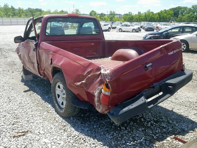 5TENL42N24Z436156 - 2004 TOYOTA TACOMA RED photo 3