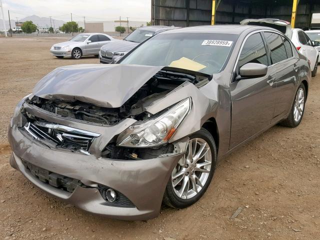 JN1CV6AP2BM502262 - 2011 INFINITI G37 BASE GRAY photo 2