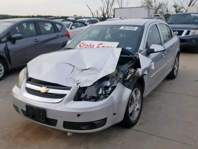 1G1AD5F52A7155028 - 2010 CHEVROLET COBALT 1LT SILVER photo 2