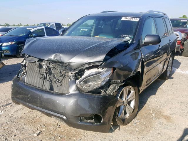 JTEES42AX82077421 - 2008 TOYOTA HIGHLANDER GRAY photo 2