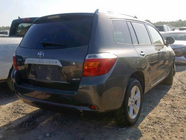 JTEES42AX82077421 - 2008 TOYOTA HIGHLANDER GRAY photo 4