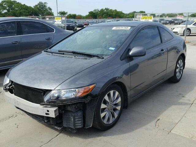 2HGFG12929H524994 - 2009 HONDA CIVIC EXL GRAY photo 2