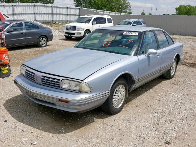 1G3HN52K1S4806294 - 1995 OLDSMOBILE 88 ROYALE BLUE photo 2