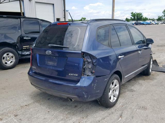 KNAFG526X77119127 - 2007 KIA RONDO LX BLUE photo 4