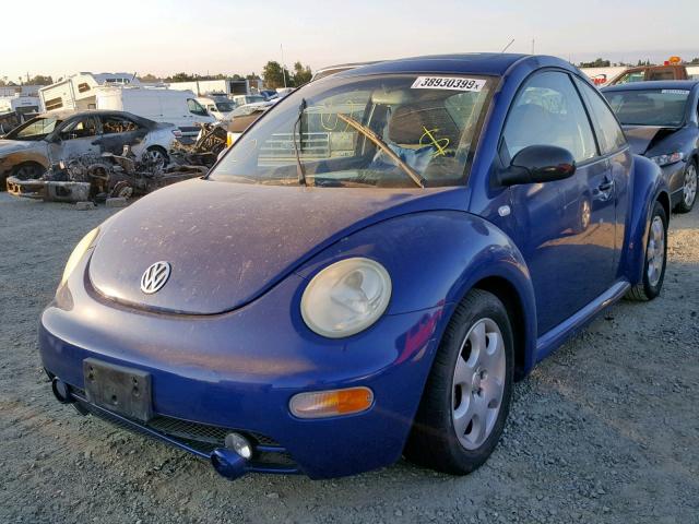 3VWCK21CX2M419661 - 2002 VOLKSWAGEN NEW BEETLE Mavi foto 2