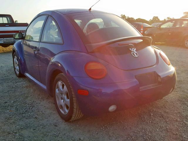 3VWCK21CX2M419661 - 2002 VOLKSWAGEN NEW BEETLE Mavi foto 3
