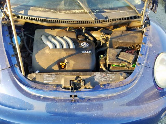 3VWCK21CX2M419661 - 2002 VOLKSWAGEN NEW BEETLE Mavi foto 7