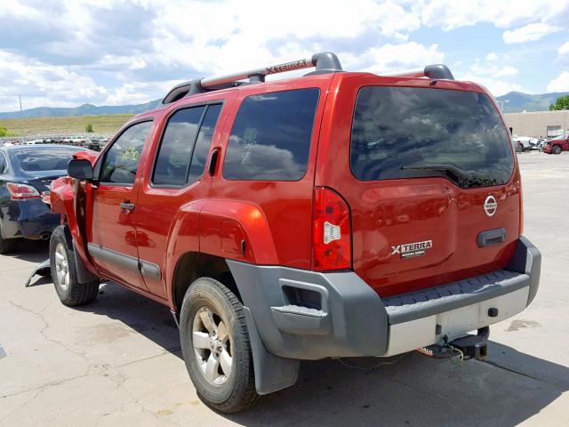 5N1AN0NW5DN823479 - 2013 NISSAN XTERRA X RED photo 3