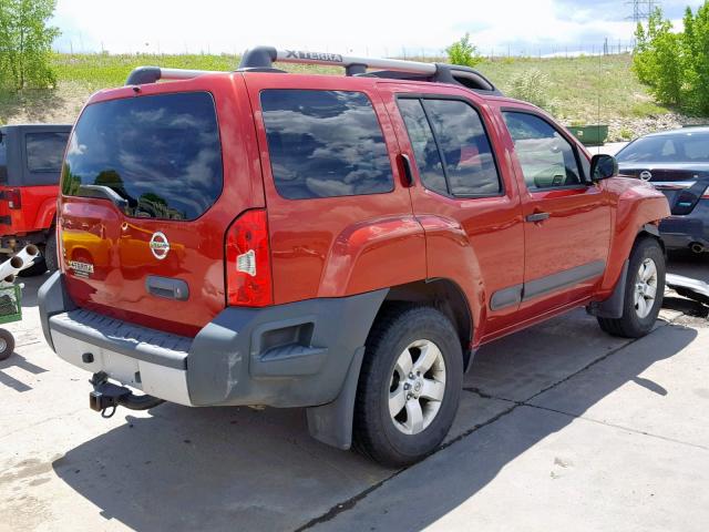 5N1AN0NW5DN823479 - 2013 NISSAN XTERRA X RED photo 4