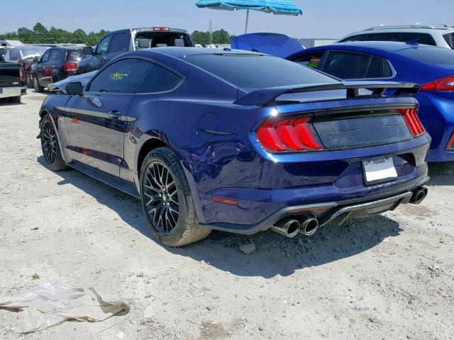 1FA6P8CF6J5103986 - 2018 FORD MUSTANG GT BLUE photo 3