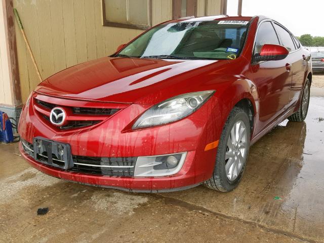 1YVHZ8DH8C5M11557 - 2012 MAZDA 6 I RED photo 2