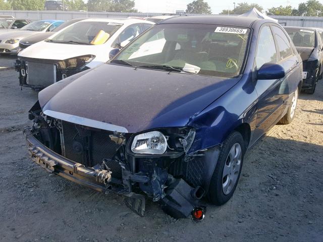 KNAFE122785577717 - 2008 KIA SPECTRA EX BLUE photo 2