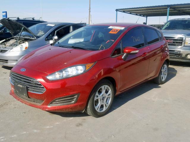 3FADP4EJ7EM177435 - 2014 FORD FIESTA SE RED photo 2