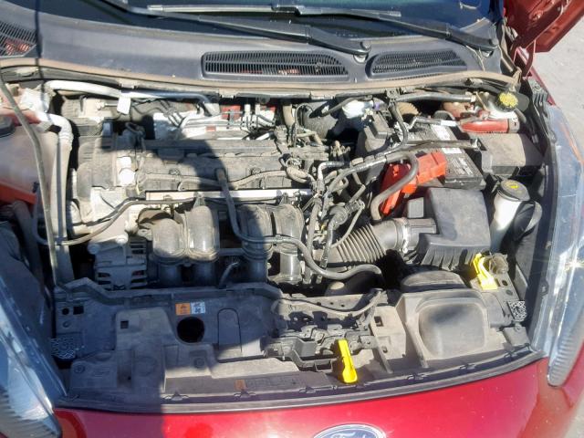 3FADP4EJ7EM177435 - 2014 FORD FIESTA SE RED photo 7