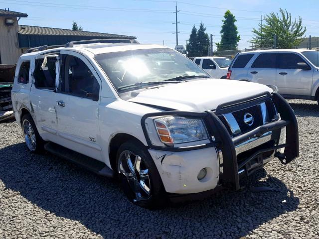 5N1AA08AX5N723813 - 2005 NISSAN ARMADA SE WHITE photo 1