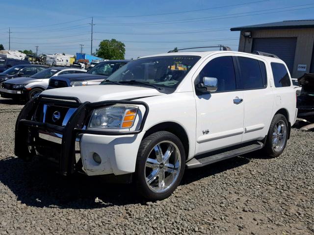 5N1AA08AX5N723813 - 2005 NISSAN ARMADA SE WHITE photo 2