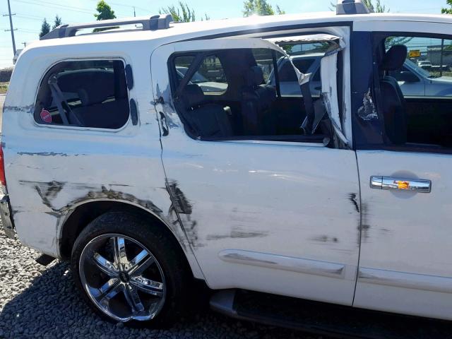 5N1AA08AX5N723813 - 2005 NISSAN ARMADA SE WHITE photo 9