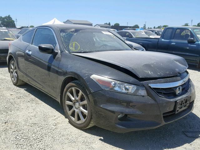 1HGCS2B82BA004555 - 2011 HONDA ACCORD EXL BLACK photo 1