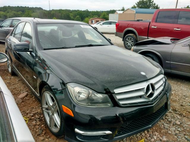 WDDGF4HB0CR200215 - 2012 MERCEDES-BENZ C 250 BLACK photo 1