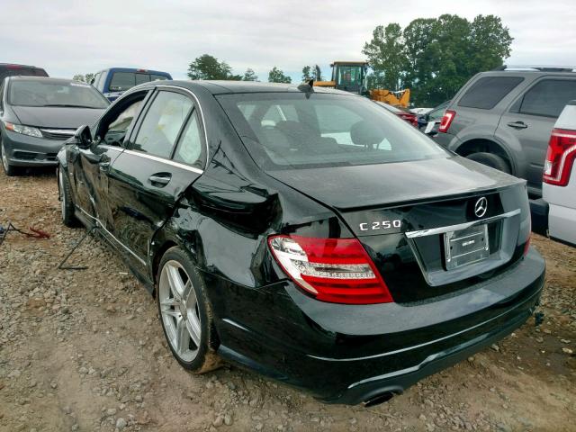 WDDGF4HB0CR200215 - 2012 MERCEDES-BENZ C 250 BLACK photo 3