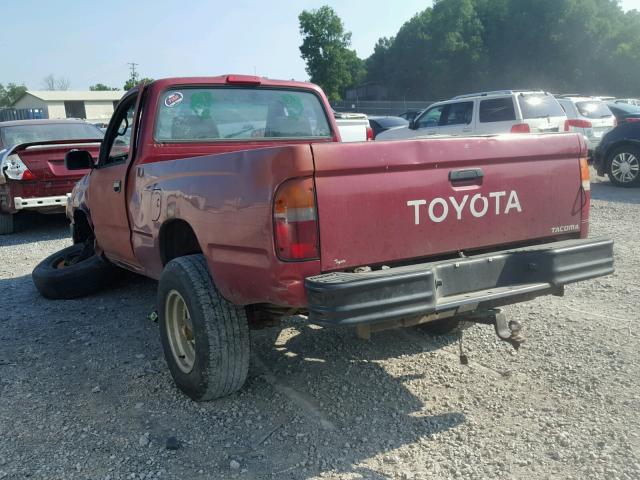 4TAPM62N8TZ136192 - 1996 TOYOTA TACOMA RED photo 3