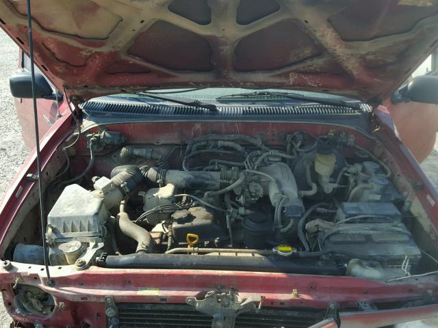 4TAPM62N8TZ136192 - 1996 TOYOTA TACOMA RED photo 7