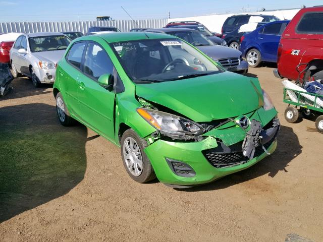 JM1DE1HY1B0127345 - 2011 MAZDA MAZDA2 GREEN photo 1