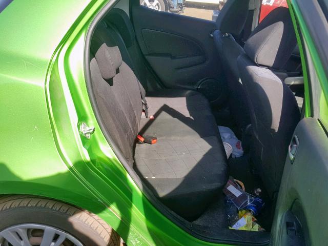 JM1DE1HY1B0127345 - 2011 MAZDA MAZDA2 GREEN photo 6