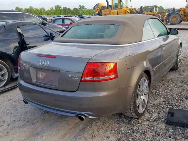 WAUDF48H09K007322 - 2009 AUDI A4 2.0T CA TAN photo 4