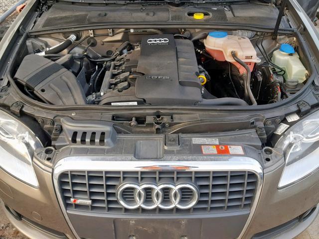 WAUDF48H09K007322 - 2009 AUDI A4 2.0T CA TAN photo 7