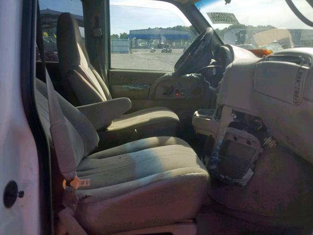 1GKDM19XX2B505678 - 2002 GMC SAFARI XT WHITE photo 5