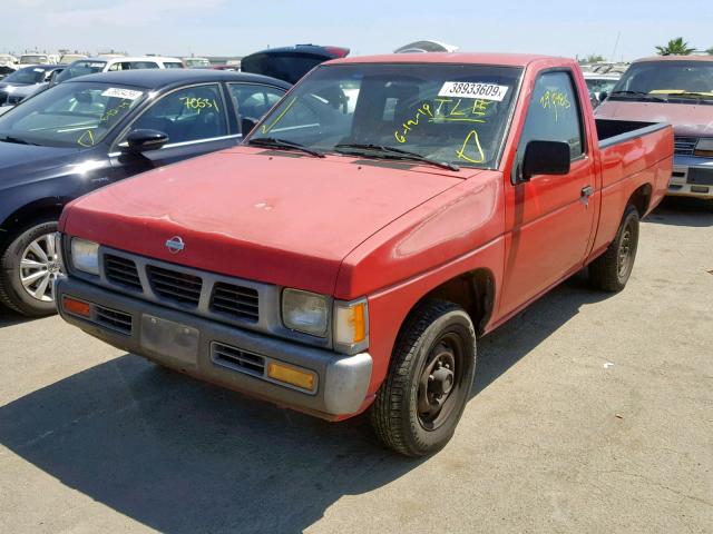 1N6SD11S7SC428665 - 1995 NISSAN TRUCK E/XE RED photo 2